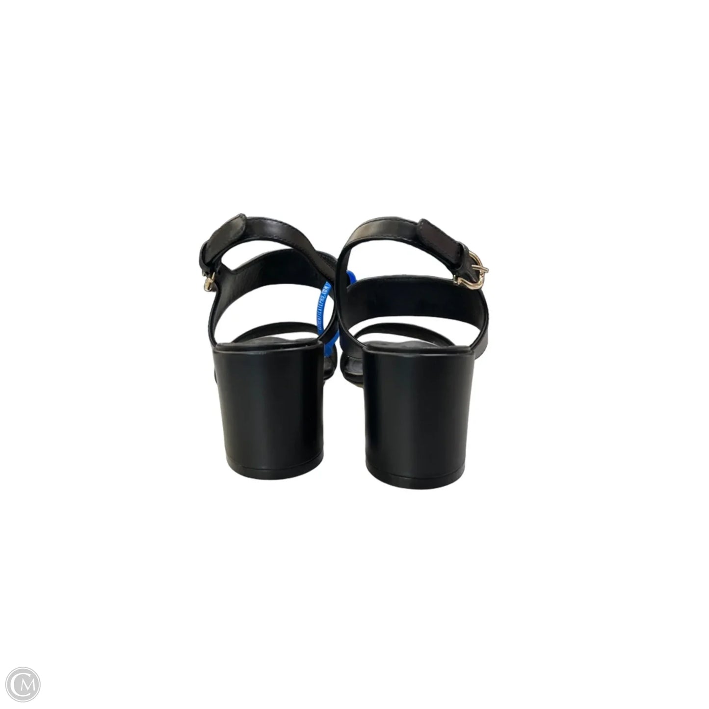 Sandals Luxury Designer By Ferragamo In Black, Size: 7