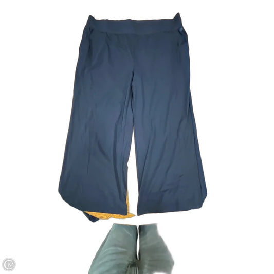 Pants Wide Leg By Talbots In Navy, Size: 3x
