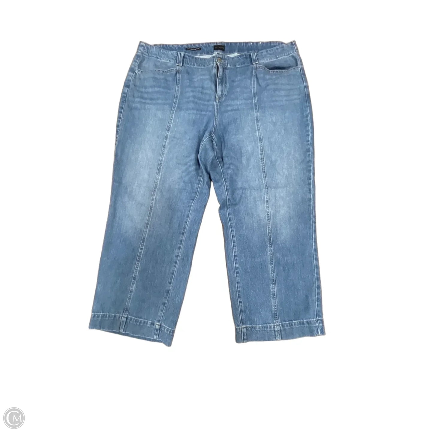 Jeans Wide Leg By Talbots In Blue Denim, Size: 24