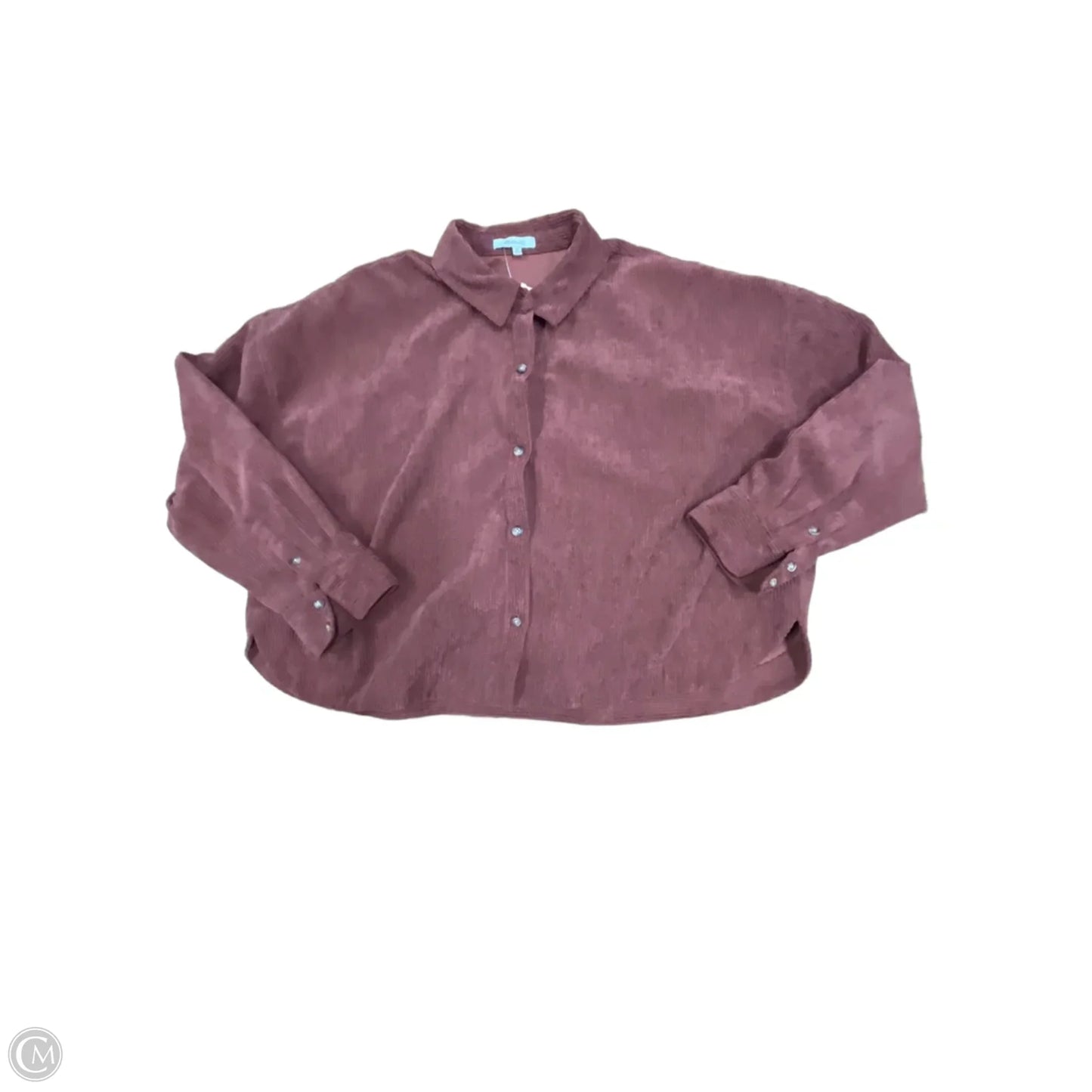 Jacket Shirt By Madewell In Brown, Size: Xl
