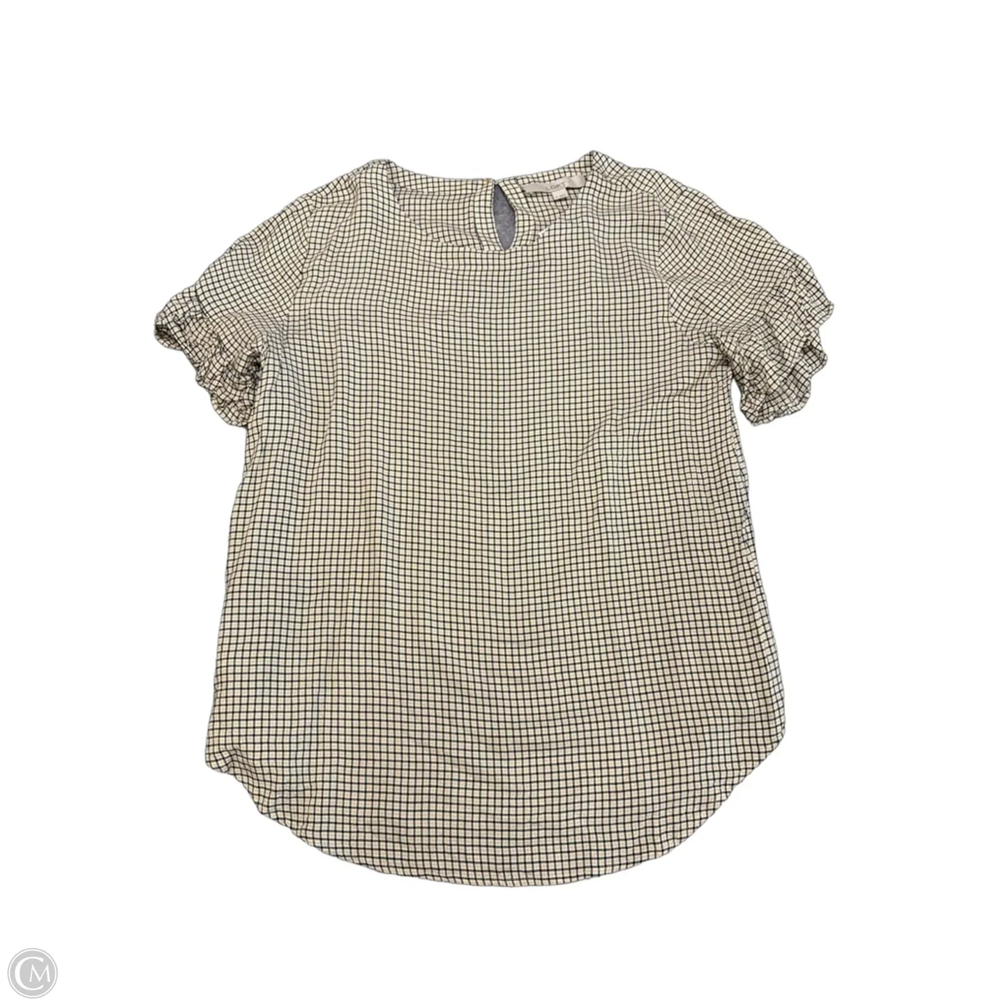 Top Short Sleeve By Loft In Yellow, Size: M