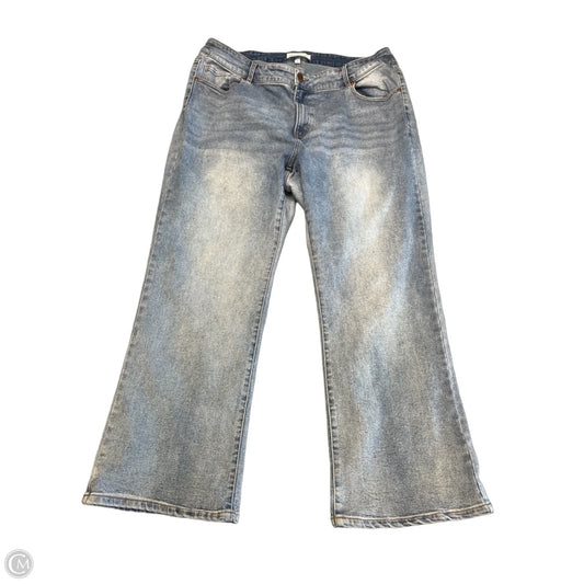 Jeans Cropped By Lane Bryant In Blue Denim, Size: 22
