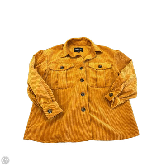 Jacket Shirt By Who What Wear In Yellow, Size: S