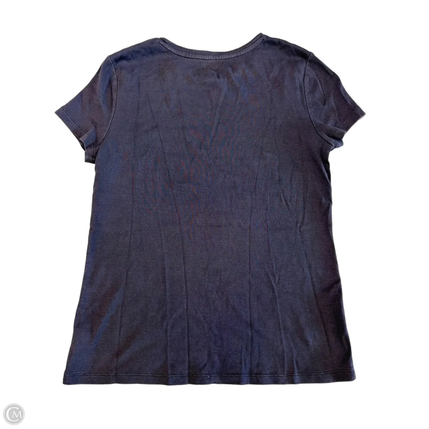 Top Short Sleeve By Talbots In Navy, Size: S