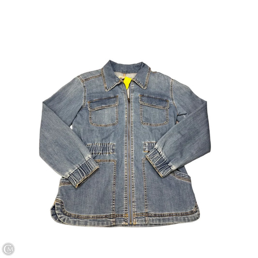 Jacket Denim By Knox Rose In Blue Denim, Size: M