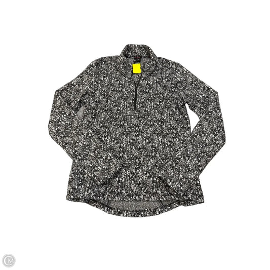 Athletic Top Long Sleeve Collar By Spyder In Grey, Size: M