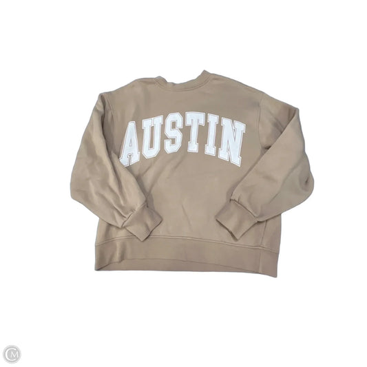 Sweatshirt Crewneck By Altard State In Tan, Size: Xs