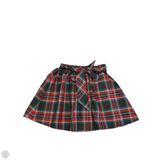 Skirt Mini & Short By Vineyard Vines In Plaid Pattern, Size: S