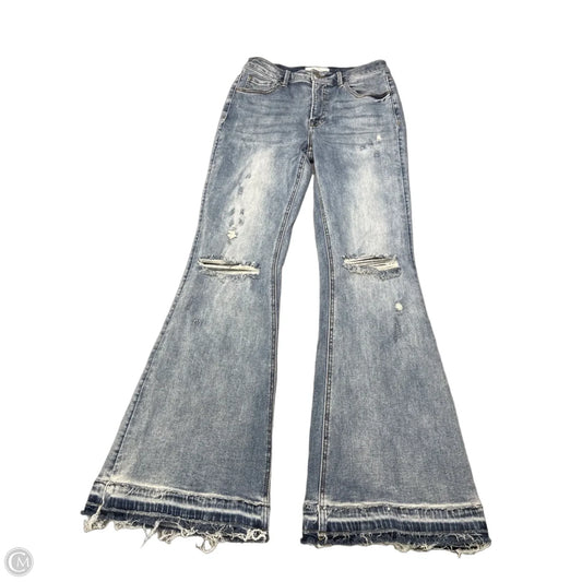 Jeans Flared By Risen In Blue Denim, Size: 10