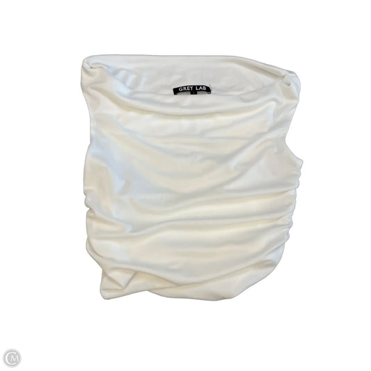Top Sleeveless By Grey Lab In White, Size: S