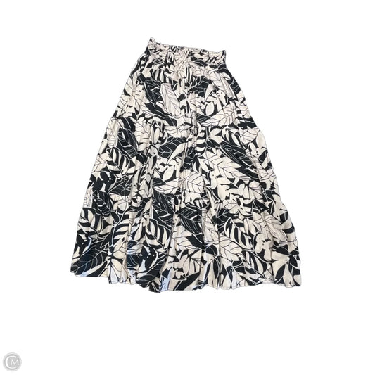 Pants Wide Leg By Aerie In Black & Cream, Size: L