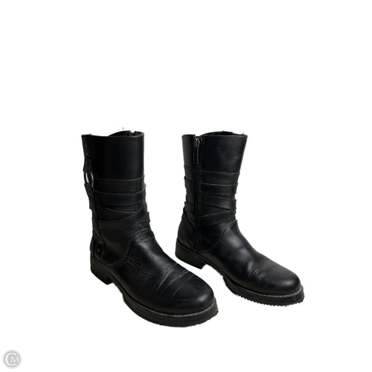 Boots Mid-calf Flats By Harley Davidson In Black, Size: 5.5
