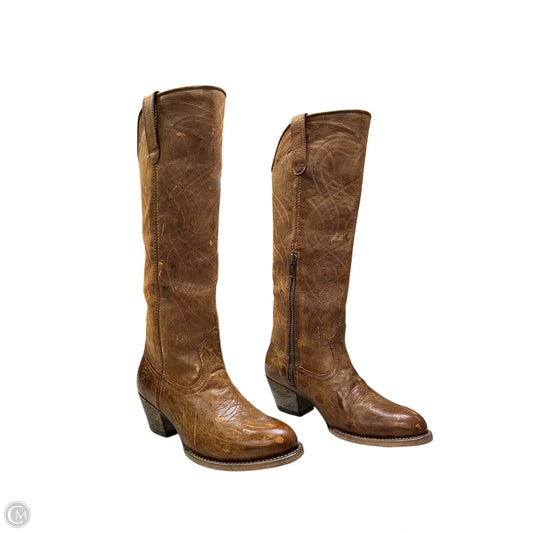 Boots Knee Heels By Ariat In Brown, Size: 6.5