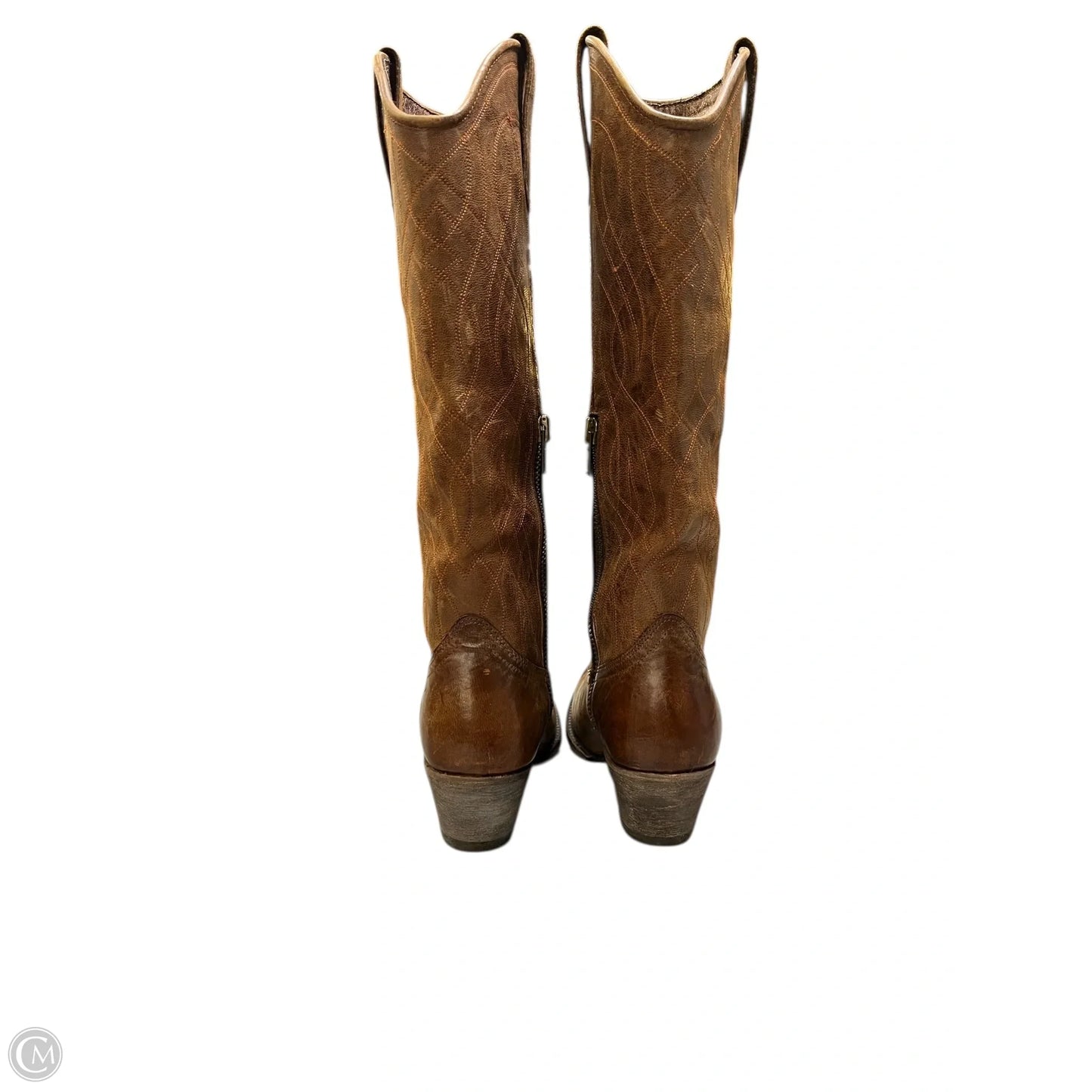 Boots Knee Heels By Ariat In Brown, Size: 6.5