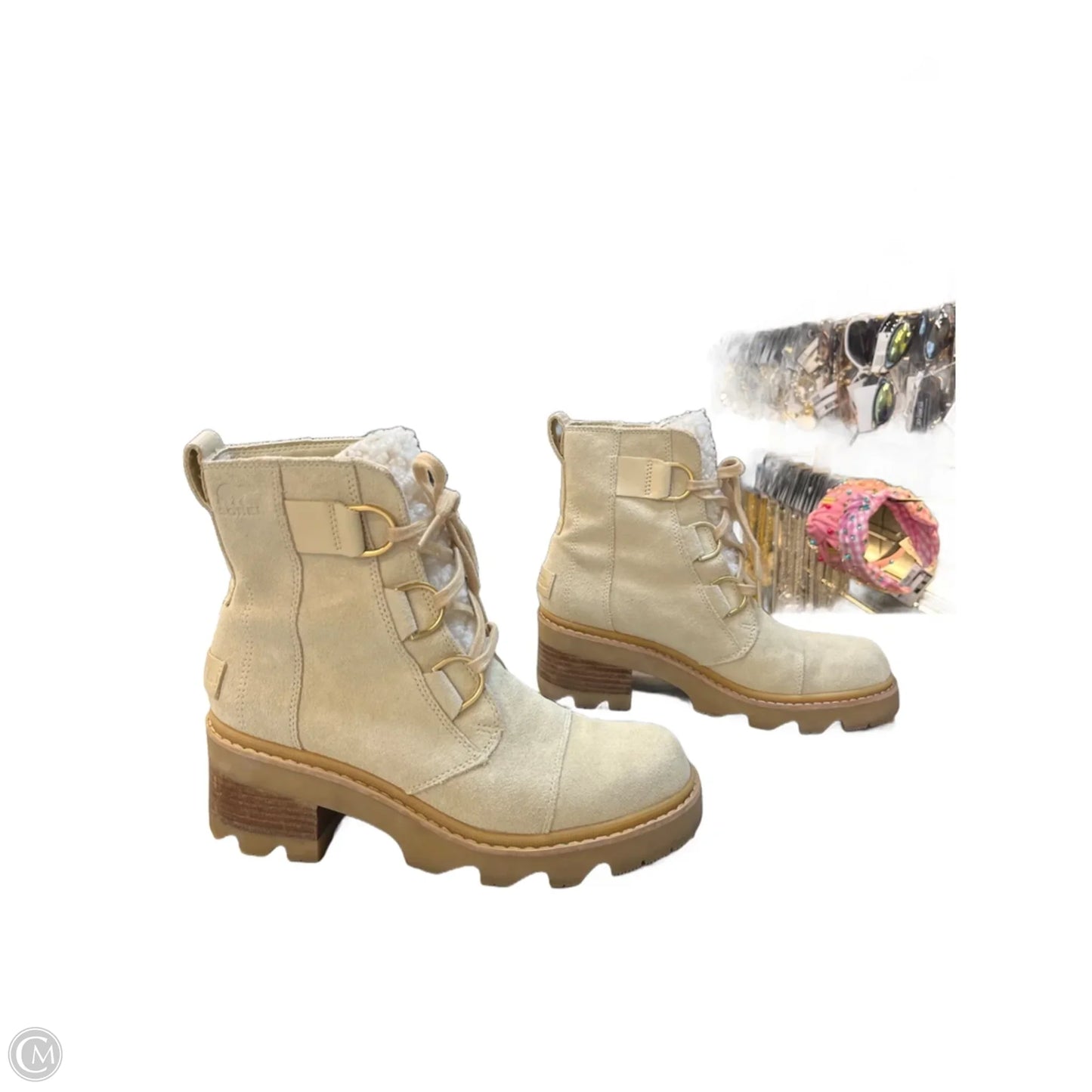 Boots Mid-calf Heels By Sorel In Tan, Size: 8.5