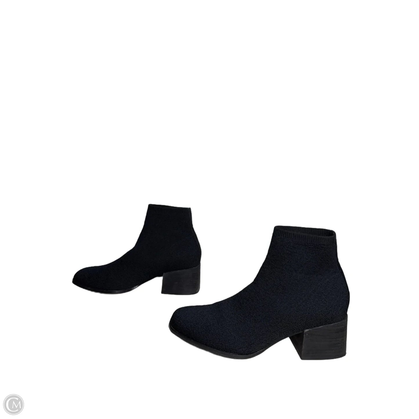 Boots Ankle Heels By Eileen Fisher In Black, Size: 9