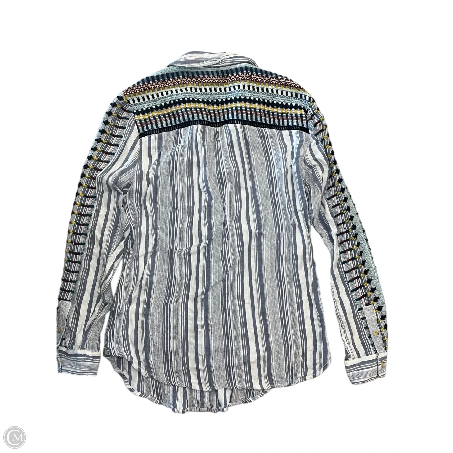Top Long Sleeve By Pilcro In Striped Pattern, Size: M