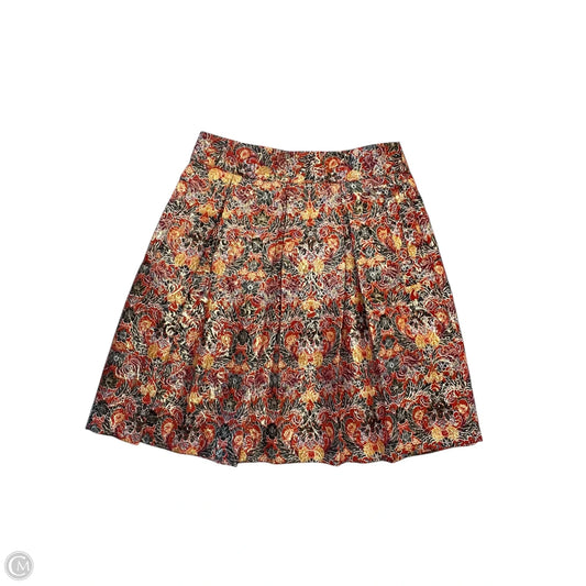 Skirt Mini & Short By Maeve In Floral Print, Size: S