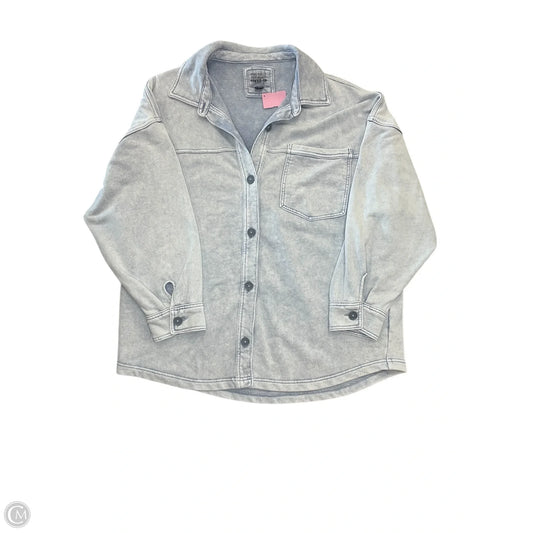 Jacket Shirt By American Eagle In Blue, Size: Xl