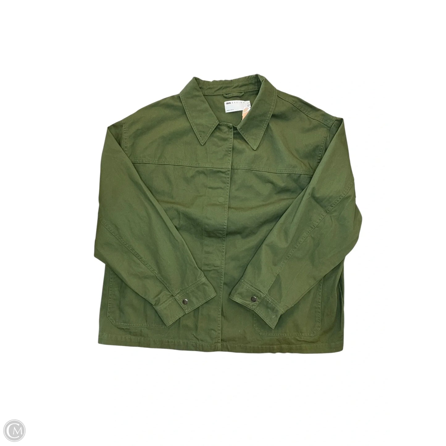 Jacket Shirt By Asos In Green, Size: Xxl