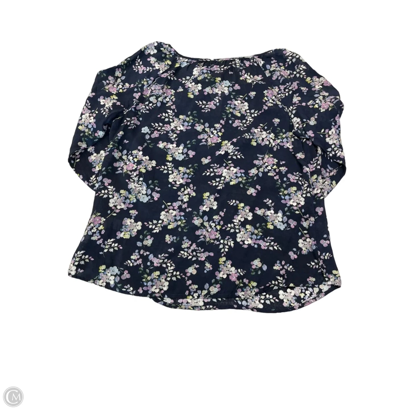 Blouse 3/4 Sleeve By J. Jill In Blue, Size: Xs