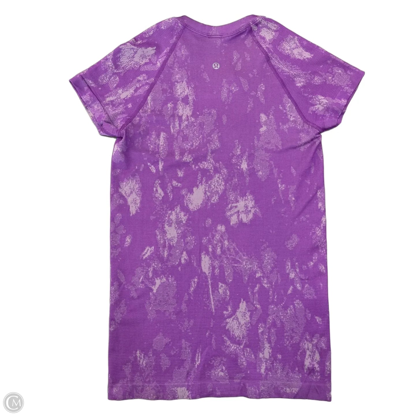 Athletic Top Short Sleeve By Lululemon In Purple, Size: S