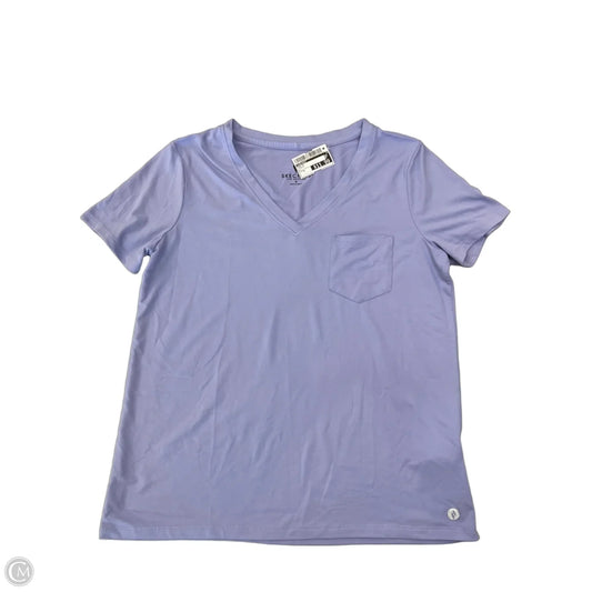 Top Short Sleeve By Skechers In Purple, Size: S