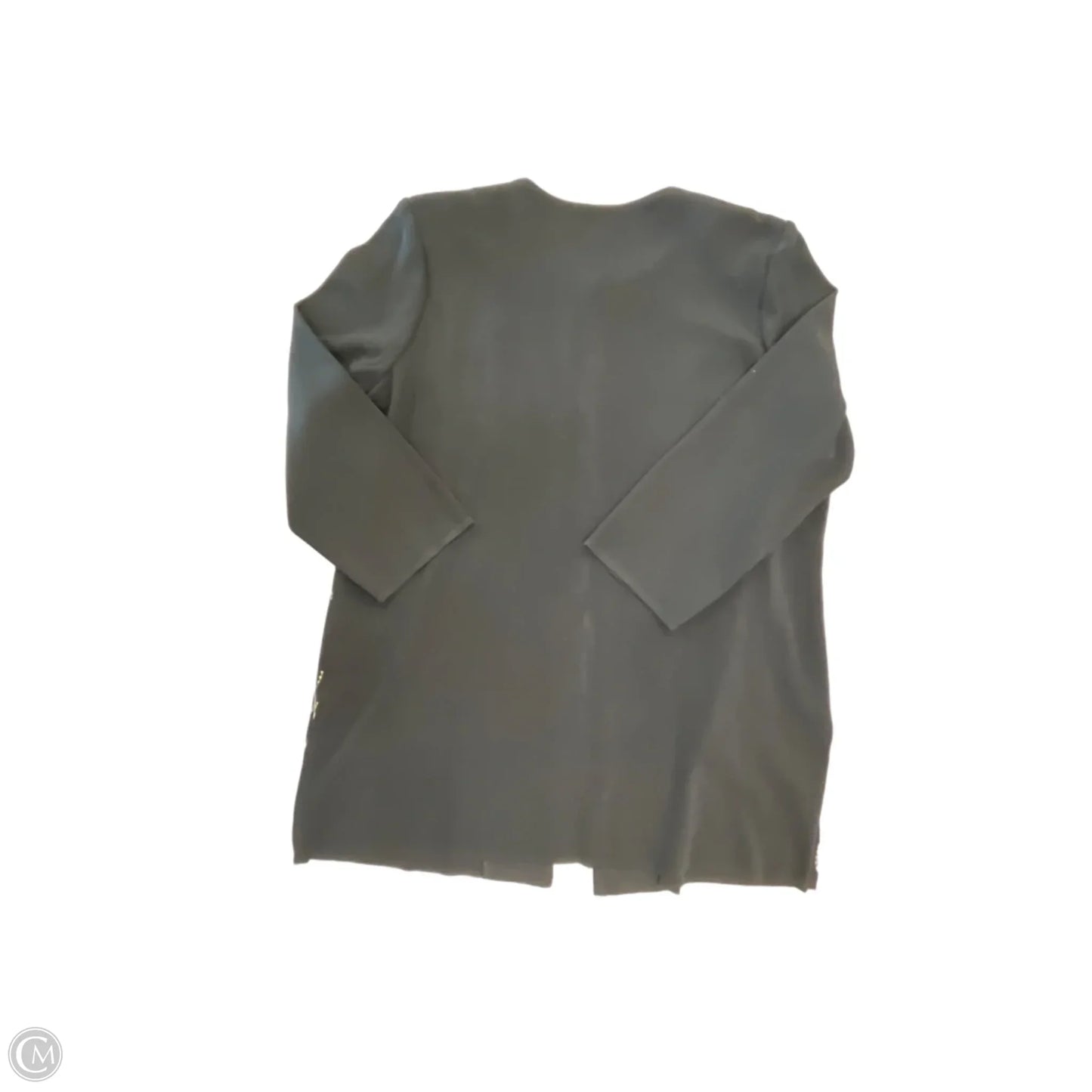 Cardigan By Ming Wang In Black & Yellow, Size: Xl
