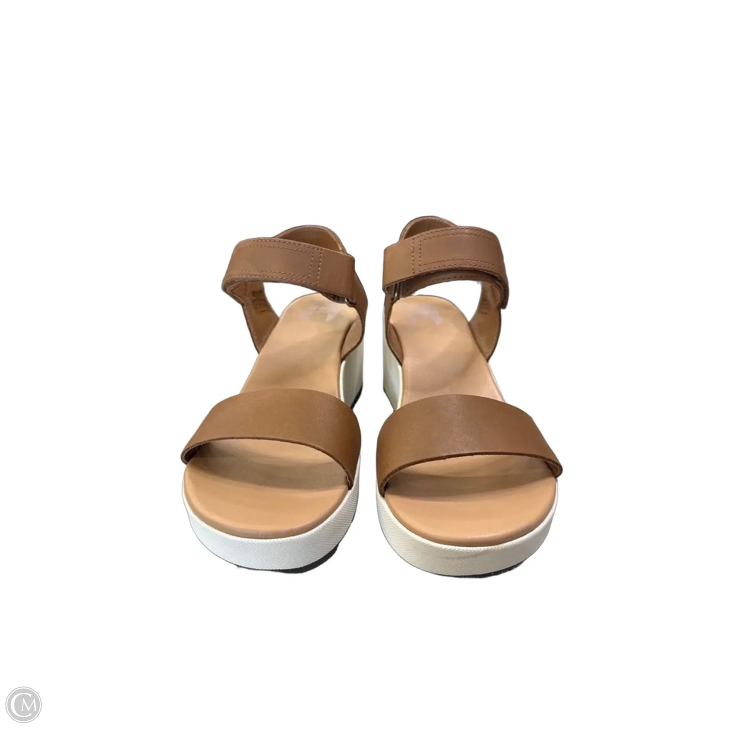 Sandals Heels Wedge By Sorel In Tan, Size: 11