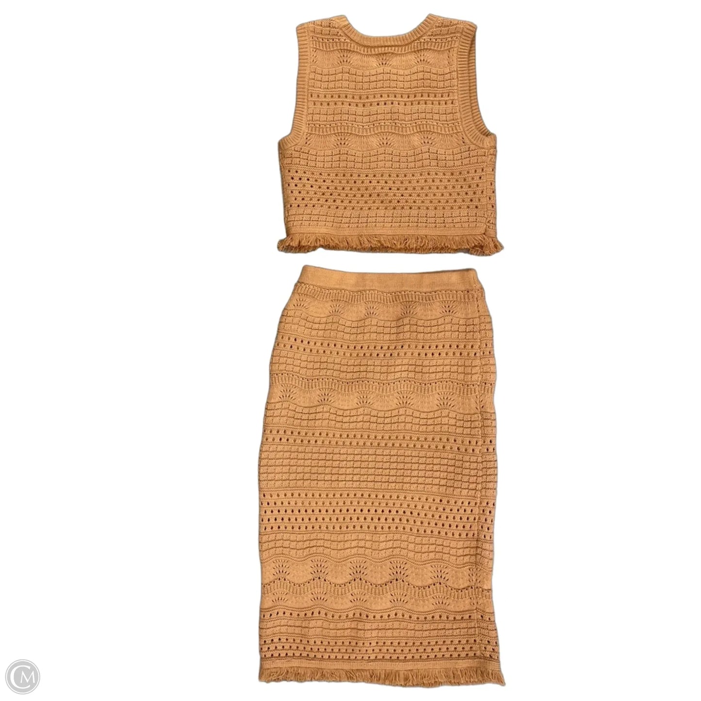 Top 2pc Sleeveless By House Of Harlow In Brown, Size: M