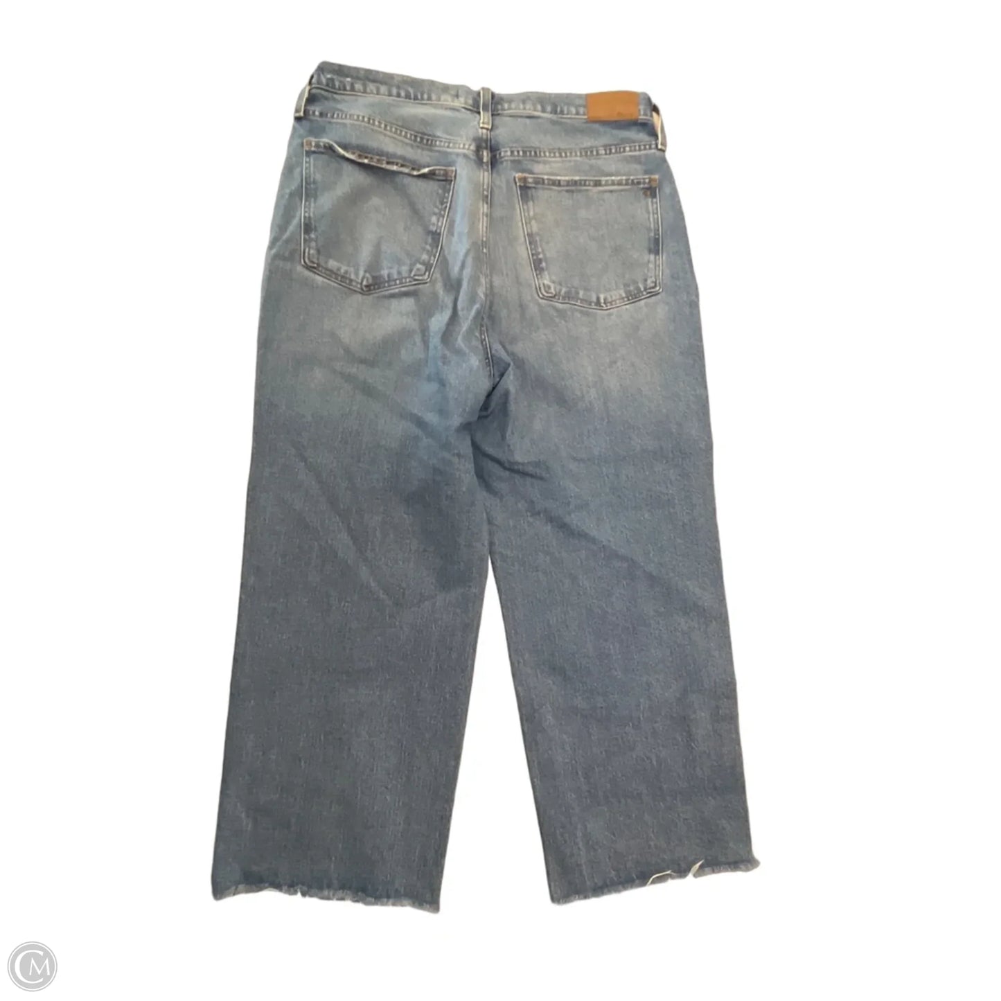 Jeans Cropped By Madewell In Blue Denim, Size: 14