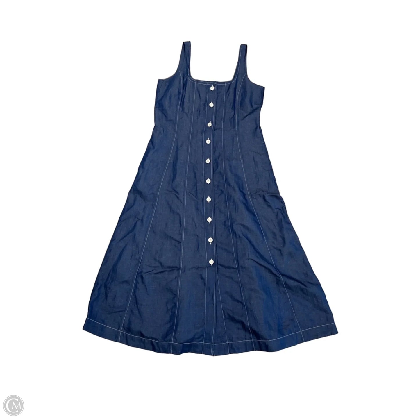 Dress Casual Midi By Talbots In Blue, Size: S