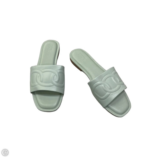 Sandals Flats By Nordstrom In Aqua, Size: 7