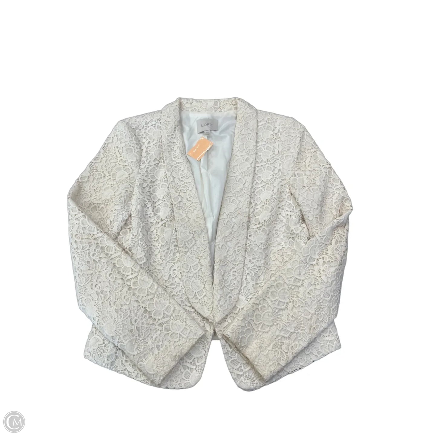 Blazer By Loft In Cream, Size: S