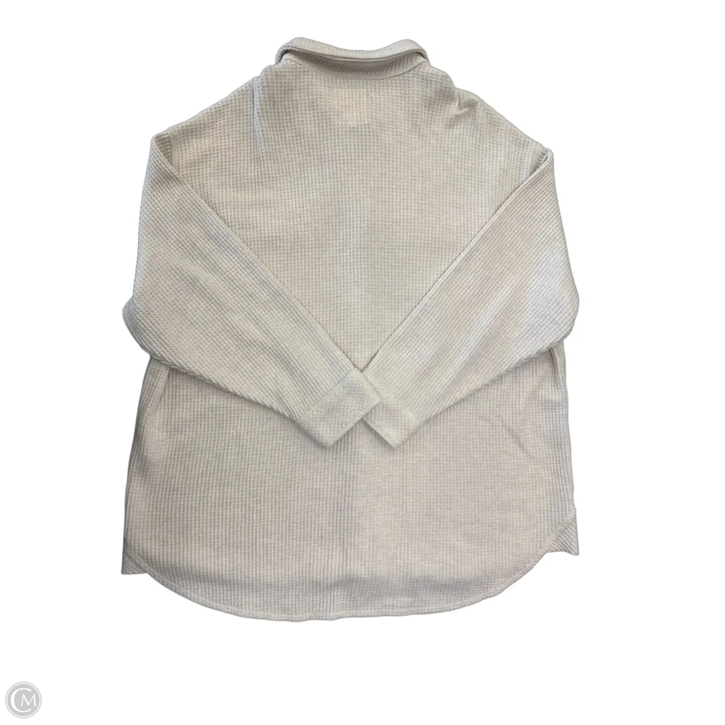 Jacket Shirt By Aerie In Cream, Size: M