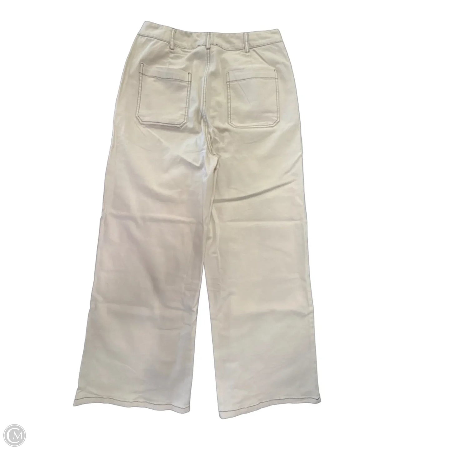 Jeans Wide Leg By Entro In Cream, Size: 12