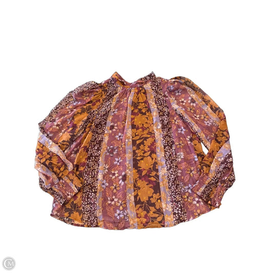 Blouse Long Sleeve By Clothes Mentor In Multi-colored, Size: 3x