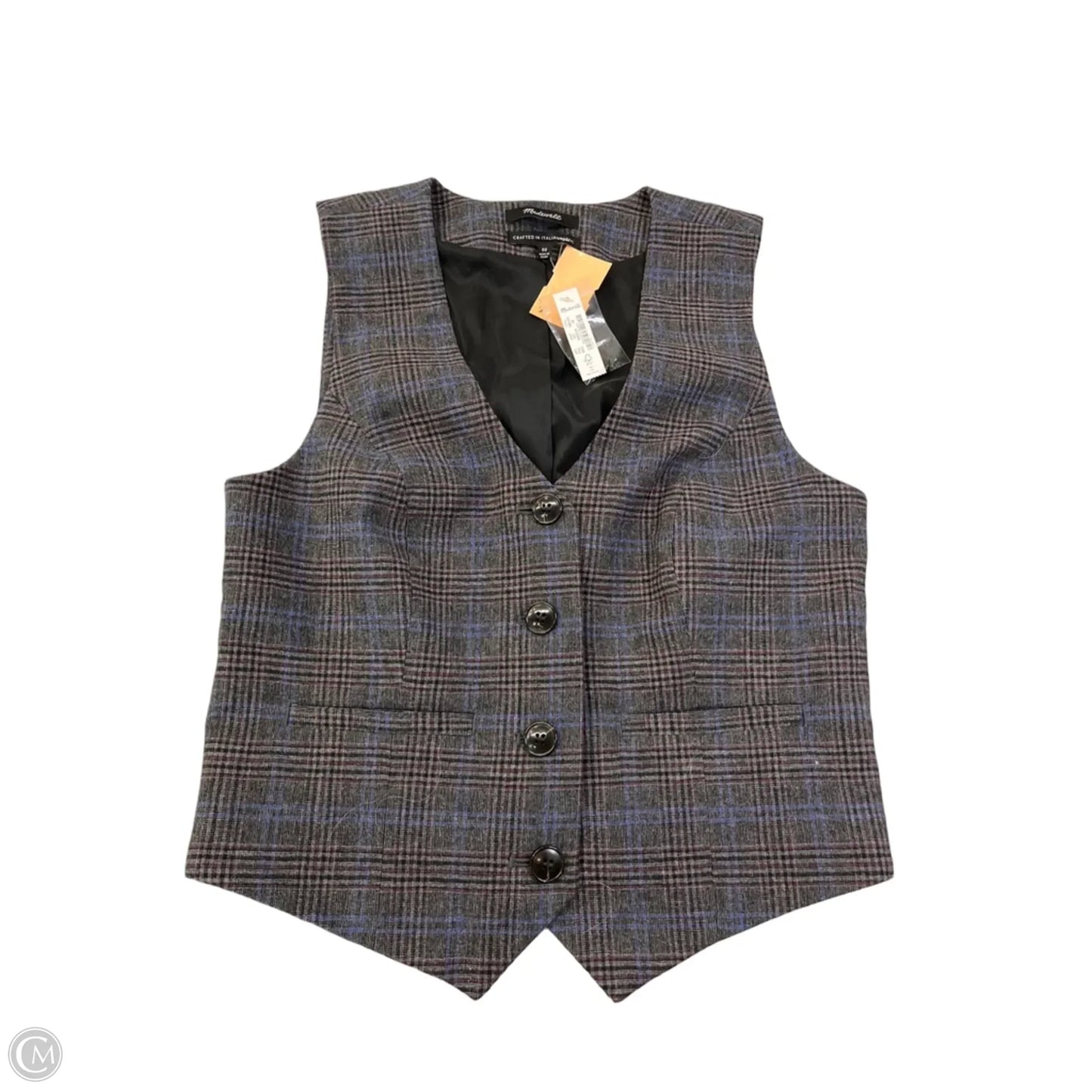 Vest Other By Madewell In Grey, Size: Xxs