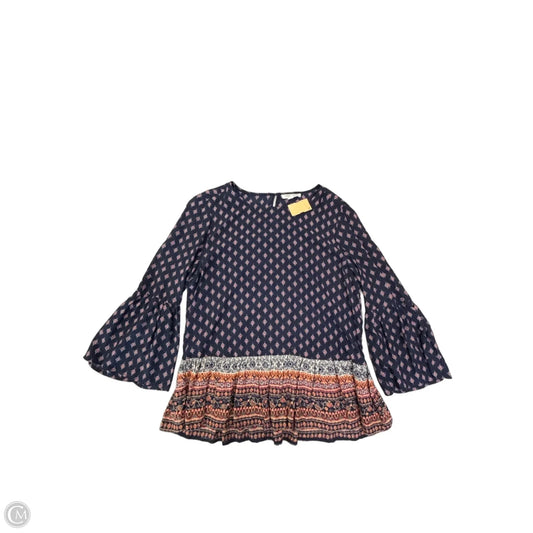 Top 3/4 Sleeve By Beachlunchlounge In Blue, Size: M
