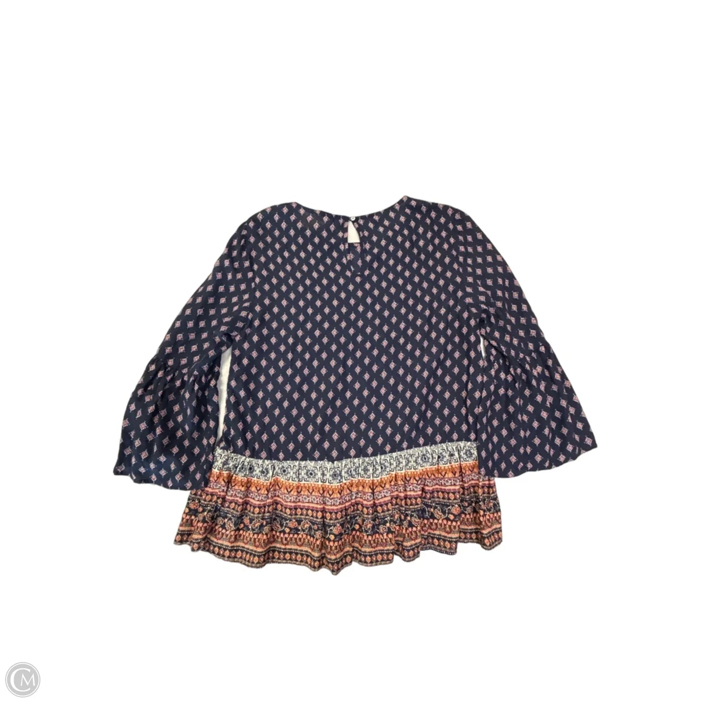 Top 3/4 Sleeve By Beachlunchlounge In Blue, Size: M