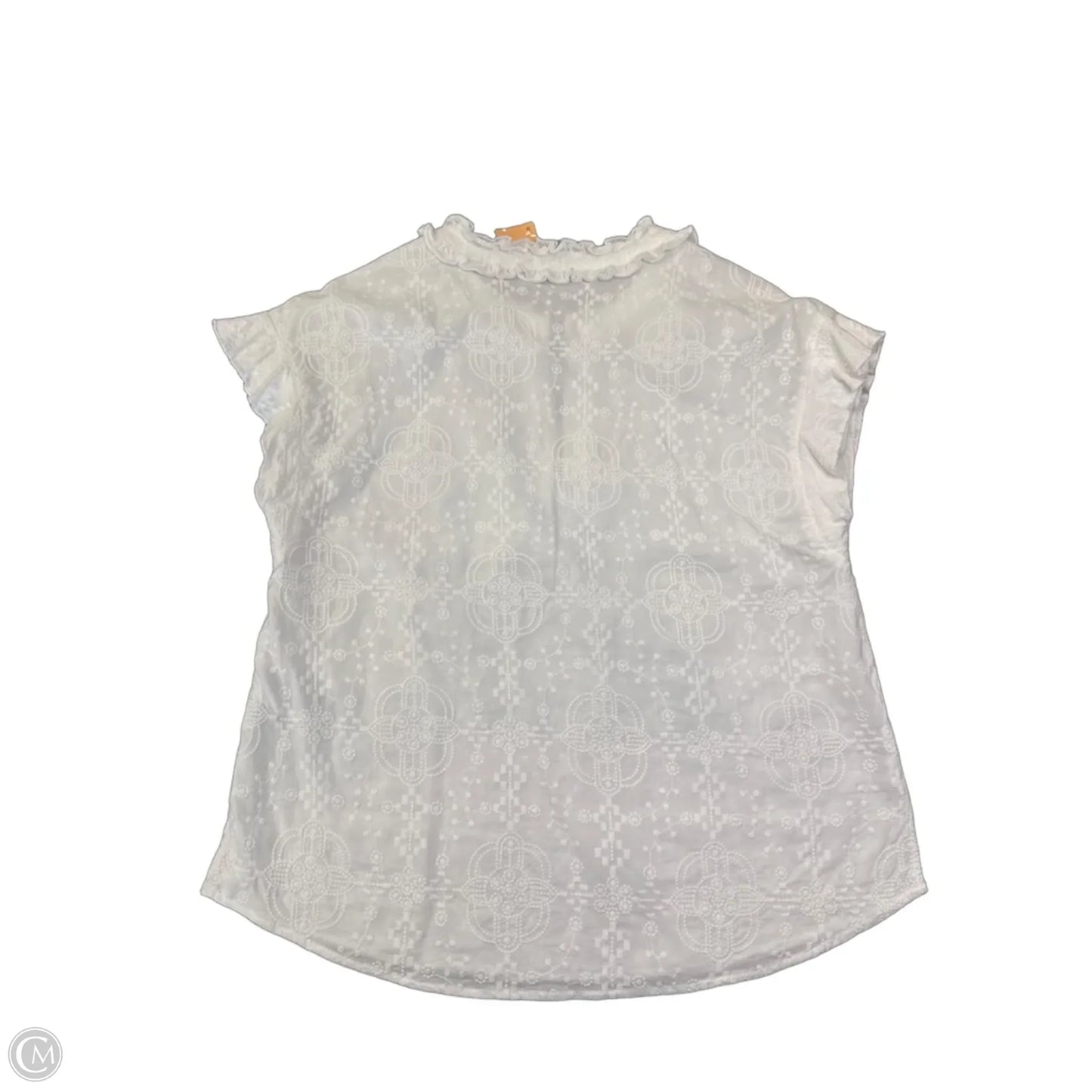 Top Short Sleeve By Wit & Wisdom In White, Size: M