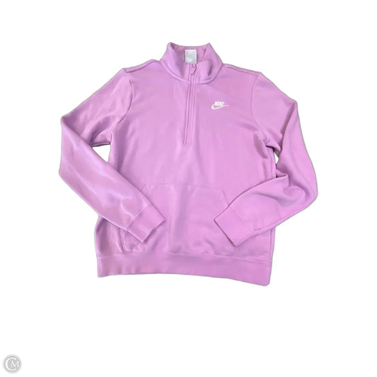 Sweatshirt Collar By Nike In Pink, Size: S