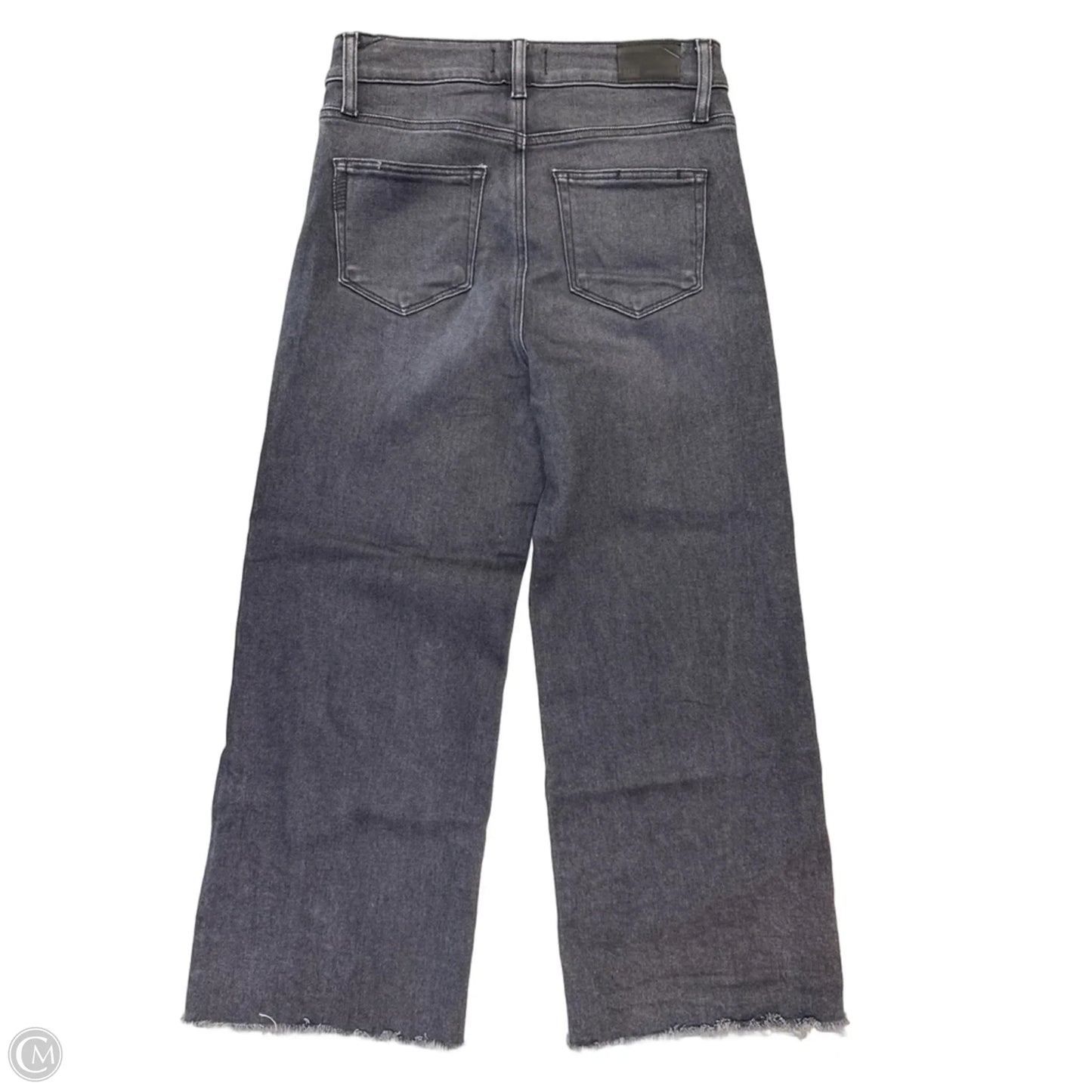 Jeans Wide Leg By Paige In Black Denim, Size: 6