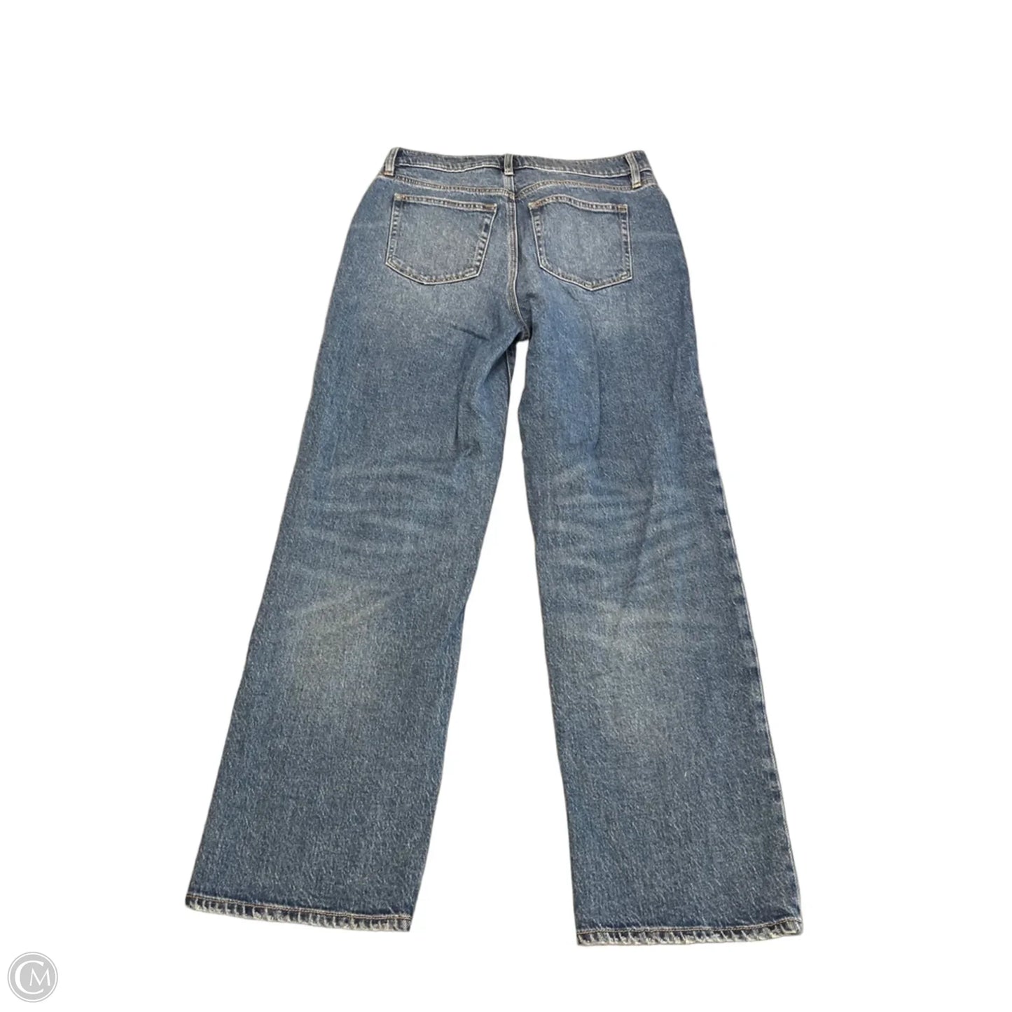 Jeans Straight By Loft In Blue Denim, Size: 4