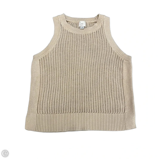 Top Sleeveless By A New Day In Tan, Size: M