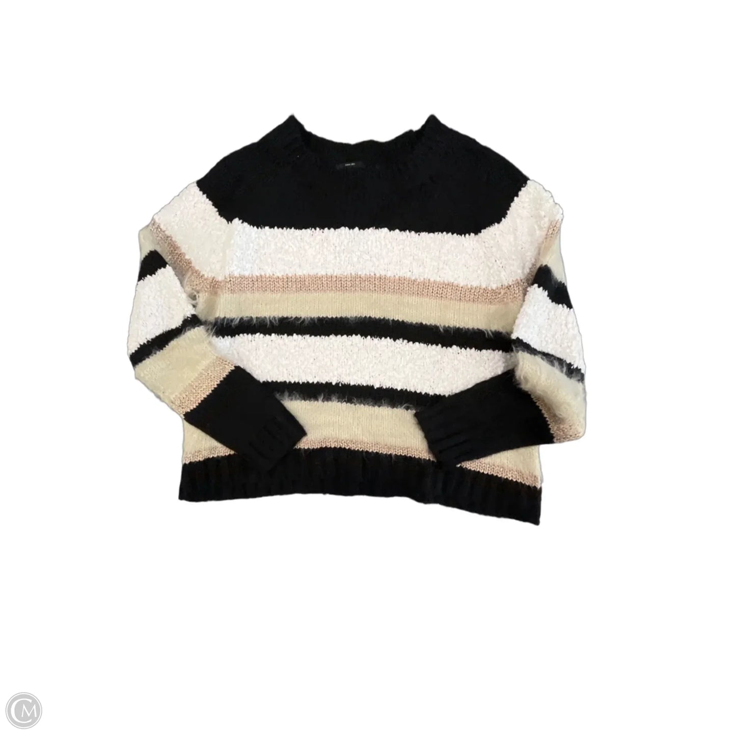Sweater By Clothes Mentor In Black & Tan, Size: M