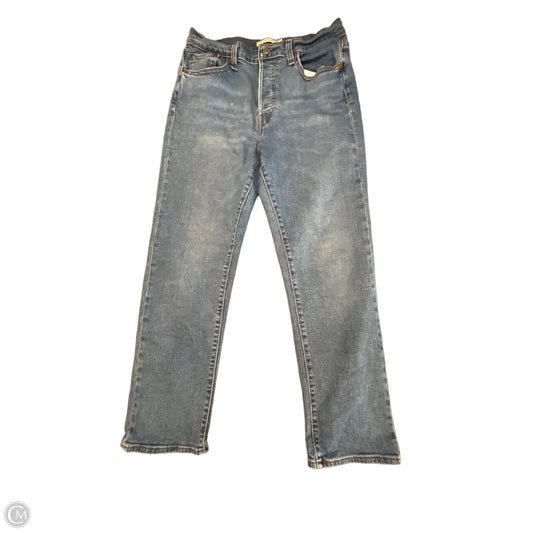 Jeans Straight By Levis In Blue Denim, Size: 12
