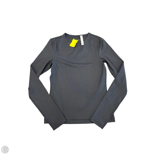 Athletic Top Long Sleeve Crewneck By Athleta In Grey, Size: Xs