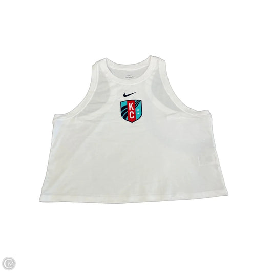 Athletic Tank Top By Nike In White, Size: Xl