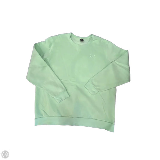 Sweatshirt Crewneck By Under Armour In Green, Size: Xxl